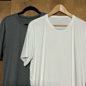 Gray and White Men's T-Shirts Sleepwear
